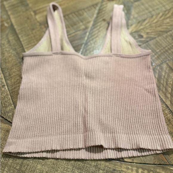 Free People Intimately Ribbed Blush Camisole, Sz ES/Small - Picture 2 of 5
